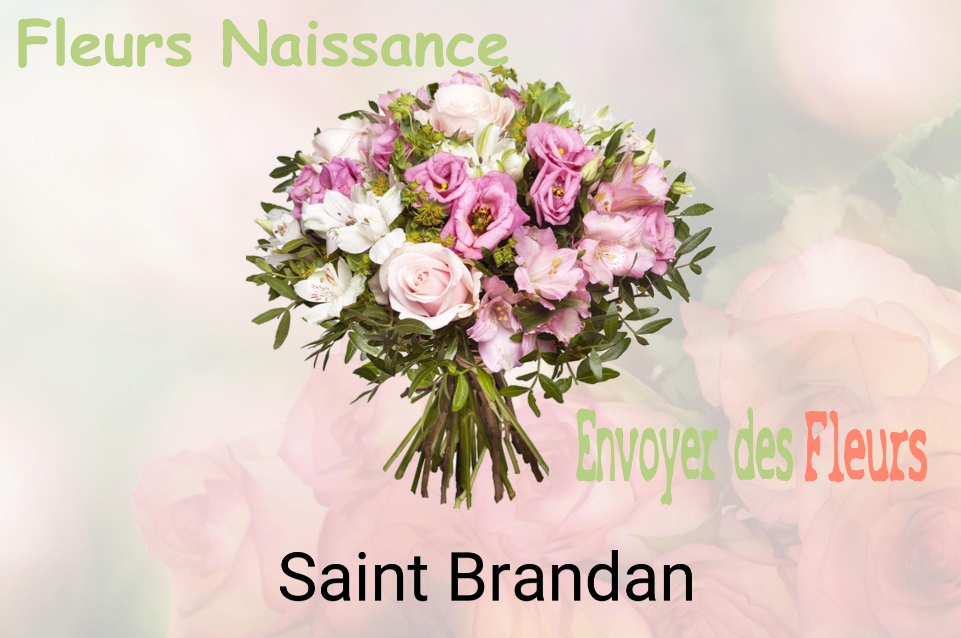 Bouquet de fleurs de naissance livré à Saint-Brandan